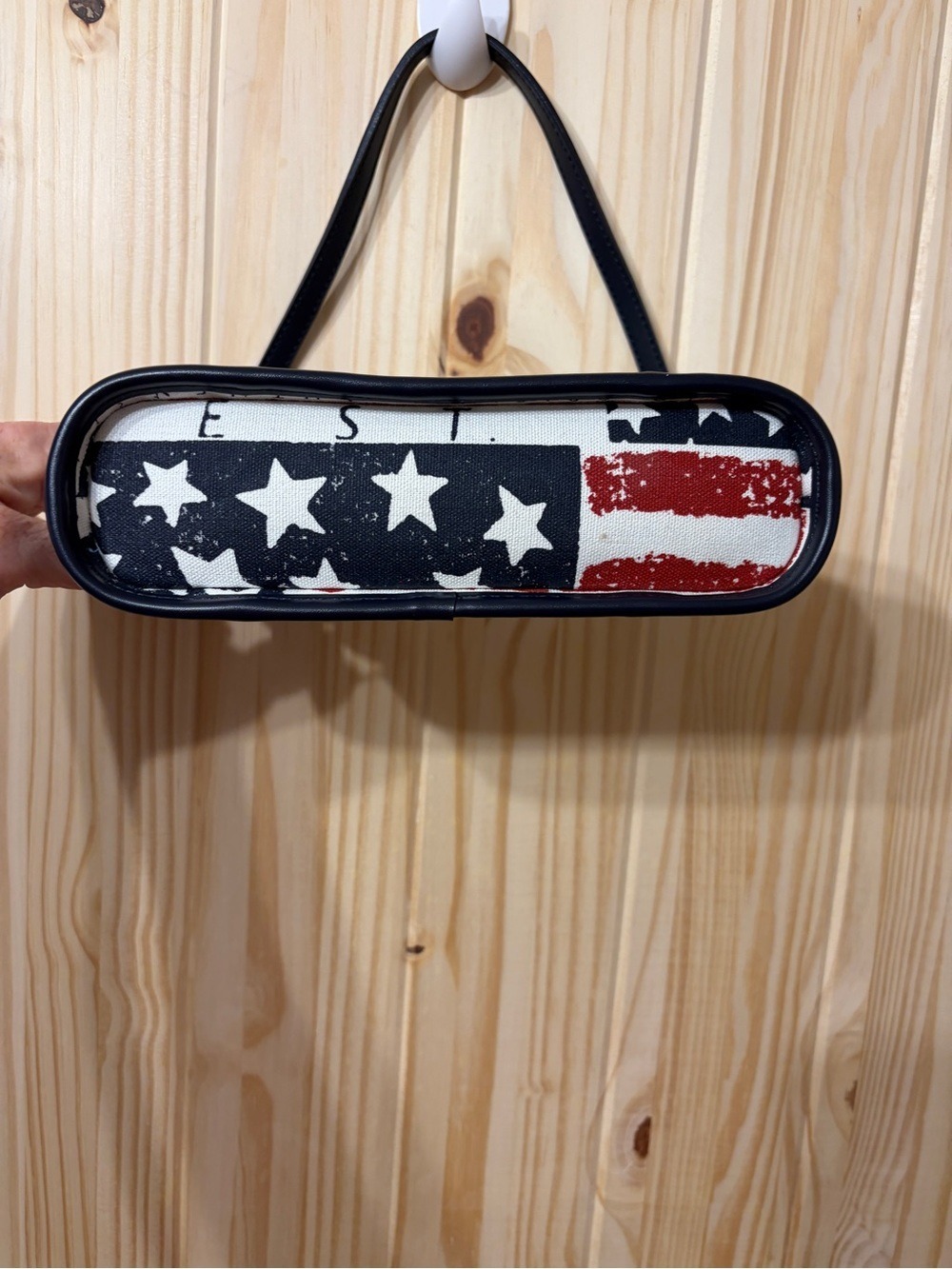 Tommy Hilfiger Baguette Americana Flag Shoulder Bag Purse Y2K 90s Vintage USA - Picture 4 of 4